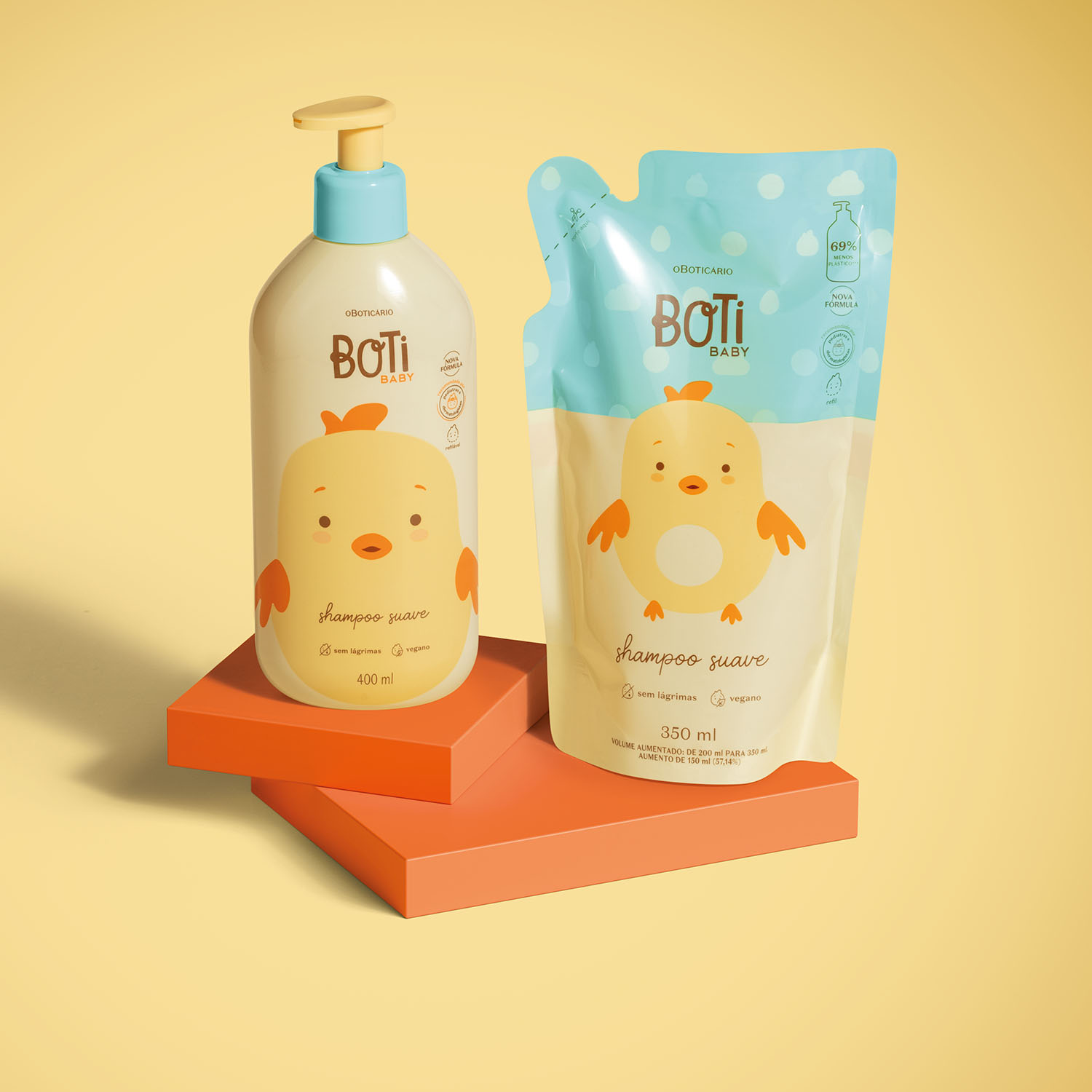 Combo Boti Baby: Shampoo Suave 400ml + Refil 350ml