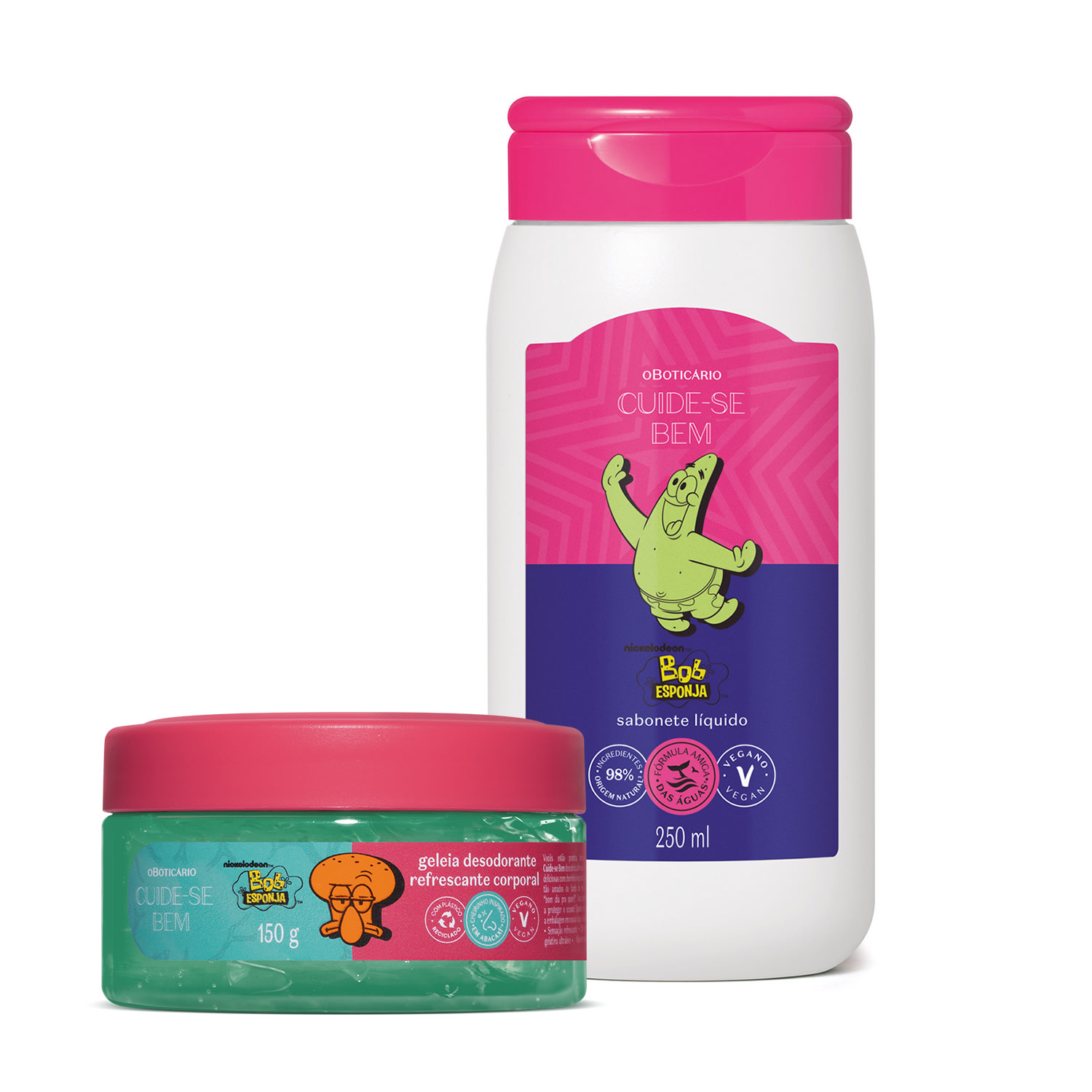 Combo Cuide - se Bem Bob Esponja E Amigos: Geleia Corporal Lula Molusco 150g + Sabonete Lí... Combo Cuide - se Bem Bob Esponja E Amigos: Geleia Corporal Lula Molusco 150g + Sabonete Lí...