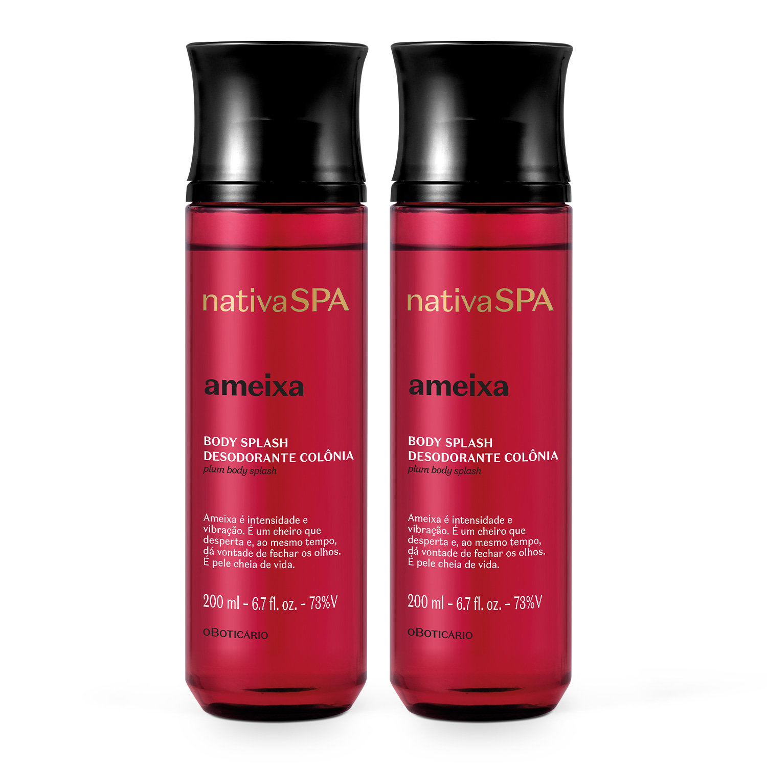 Combo Nativa SPA Ameixa: Desodorante Colônia Body Splash 2x 200ml Combo Nativa SPA Ameixa: Desodorante Colônia Body Splash 2x 200ml