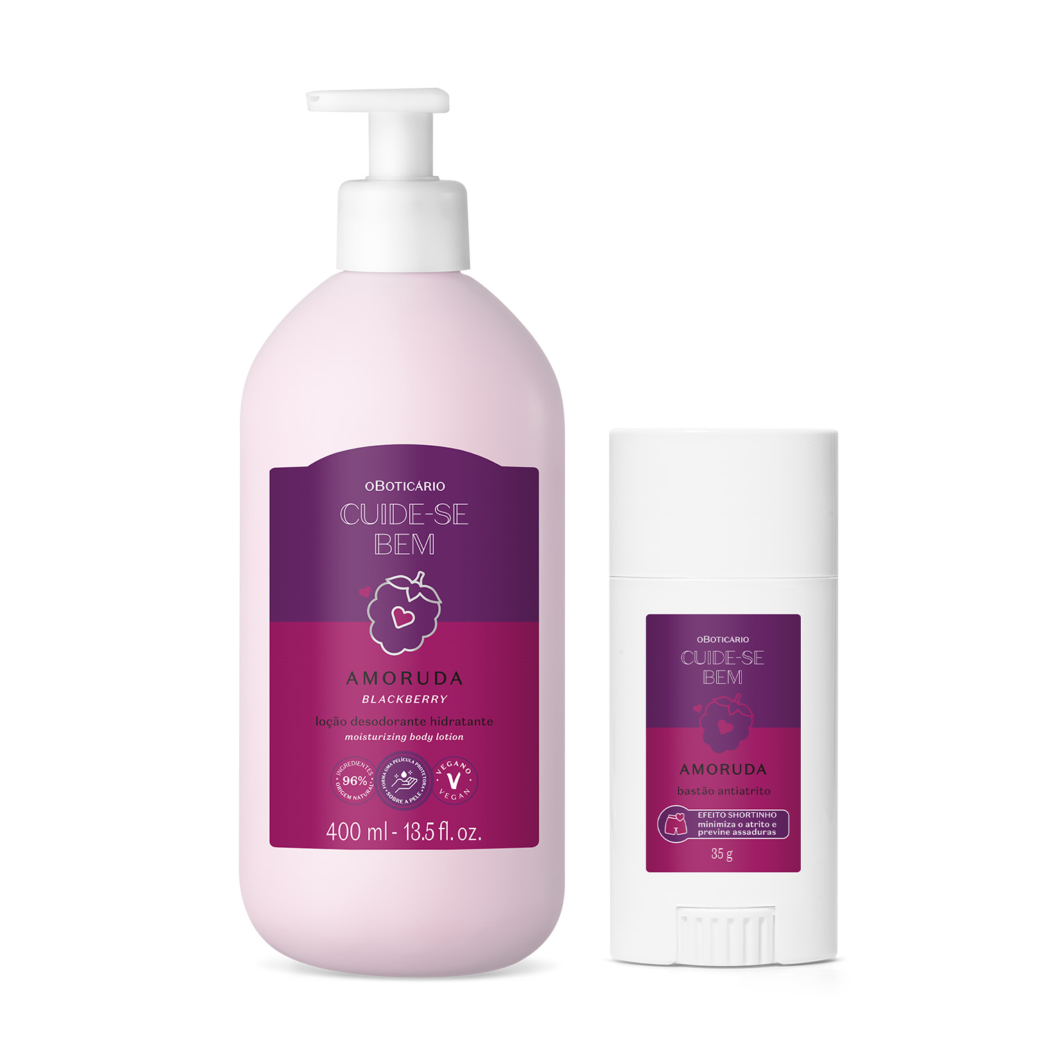 Combo Cuide - se Bem Amoruda:Bastão Anti - Atrito 35g +Loção Corporal 400ml Combo Cuide - se Bem Amoruda:Bastão Anti - Atrito 35g +Loção Corporal 400ml