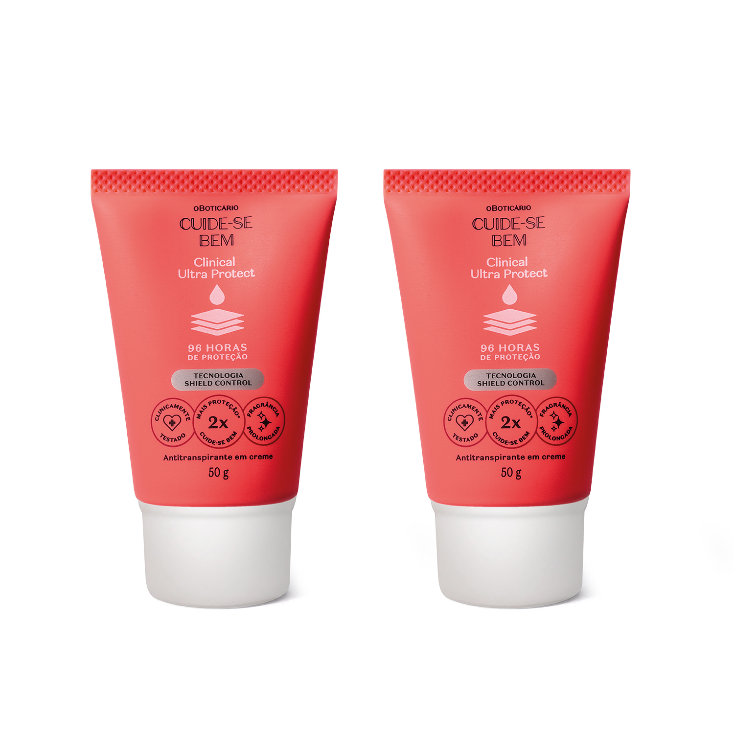 Combo Antitranspirante em Creme Cuide - se Bem Clinical Ultra Protect 50g (2 itens) Combo Antitranspirante em Creme Cuide - se Bem Clinical Ultra Protect 50g (2 itens)