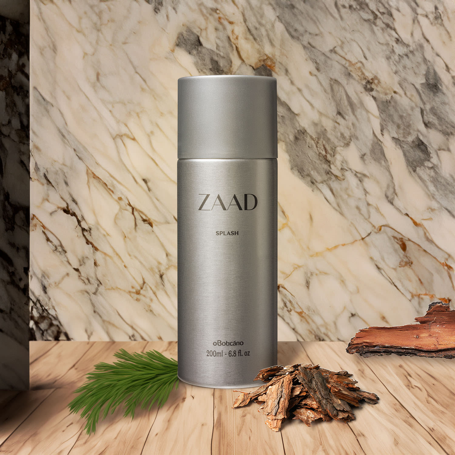 Combo Presente Zaad: Body Splash Desodorante Colônia 200ml + Desodorante Antitranspirante Aerossol 75g/125ml