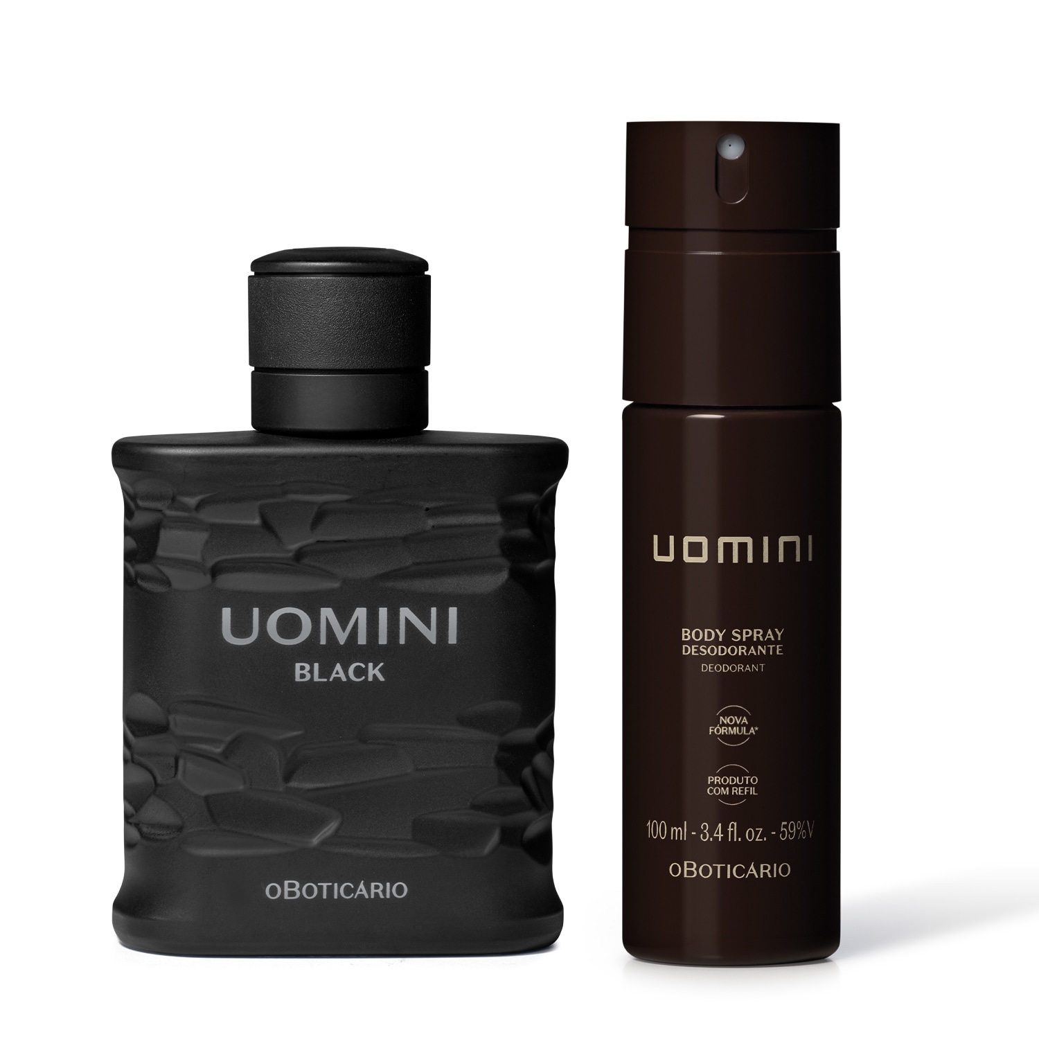 Combo Uomini: Black Desodorante ColĂ´nia 100ml + Body Spray 100ml Combo Uomini: Black Desodorante ColĂ´nia 100ml + Body Spray 100ml