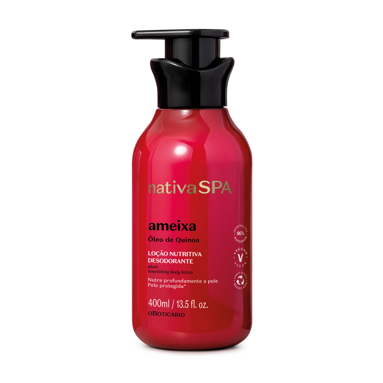 Combo Nativa Spa: Loção Corporal Ameixa 400ml + Refil Uva Merlot 350ml