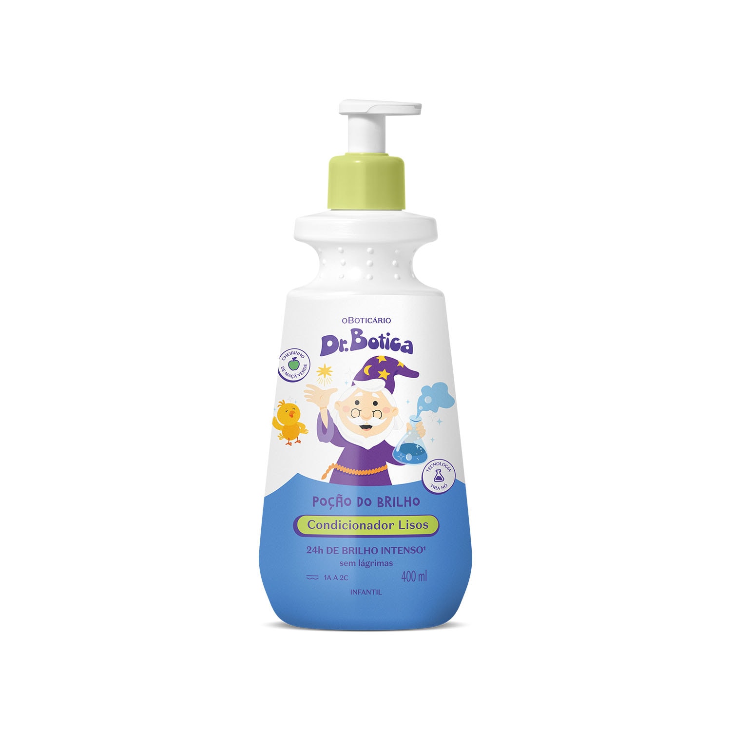 Combo Dr. Botica Cabelos Lisos 1A 2C: Shampoo Infantil 400ml + Condicionador Infantil 400ml + Creme Para Pentear Infantil 350ml