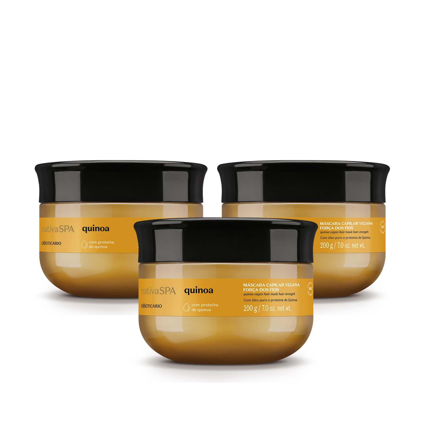 Combo Máscara Capilar Nativa SPA Quinoa 200g (3 unidades)