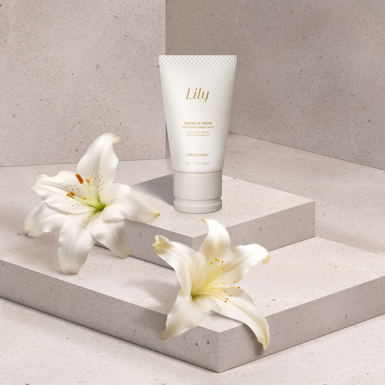 Creme de Mãos Acetinado Hidratante Lily 50g