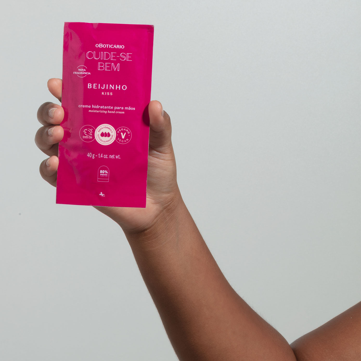 Refil Creme Hidratante para Mãos Cuide-se Bem Beijinho 40g