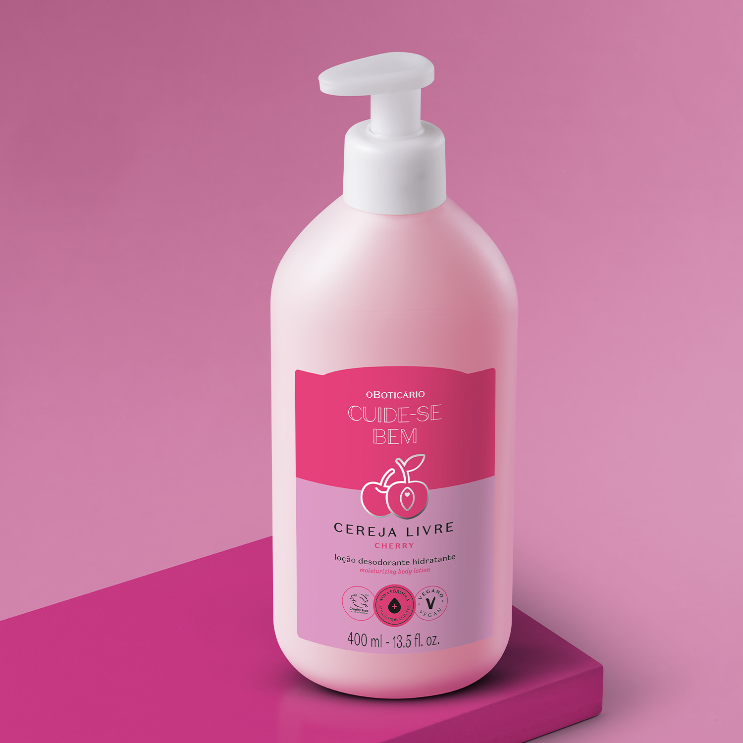 Loção Hidratante Desodorante Corporal Cuide-se Bem Cereja Livre 400ml