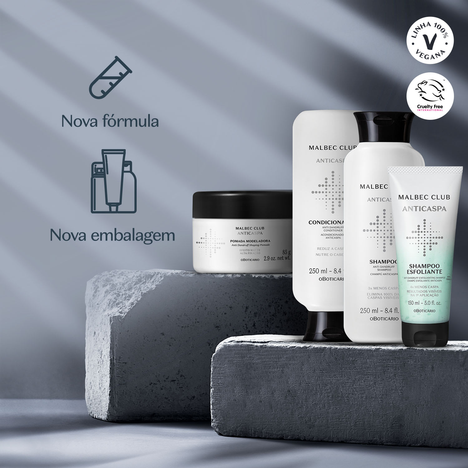 Shampoo Malbec Club Anticaspa 250ml