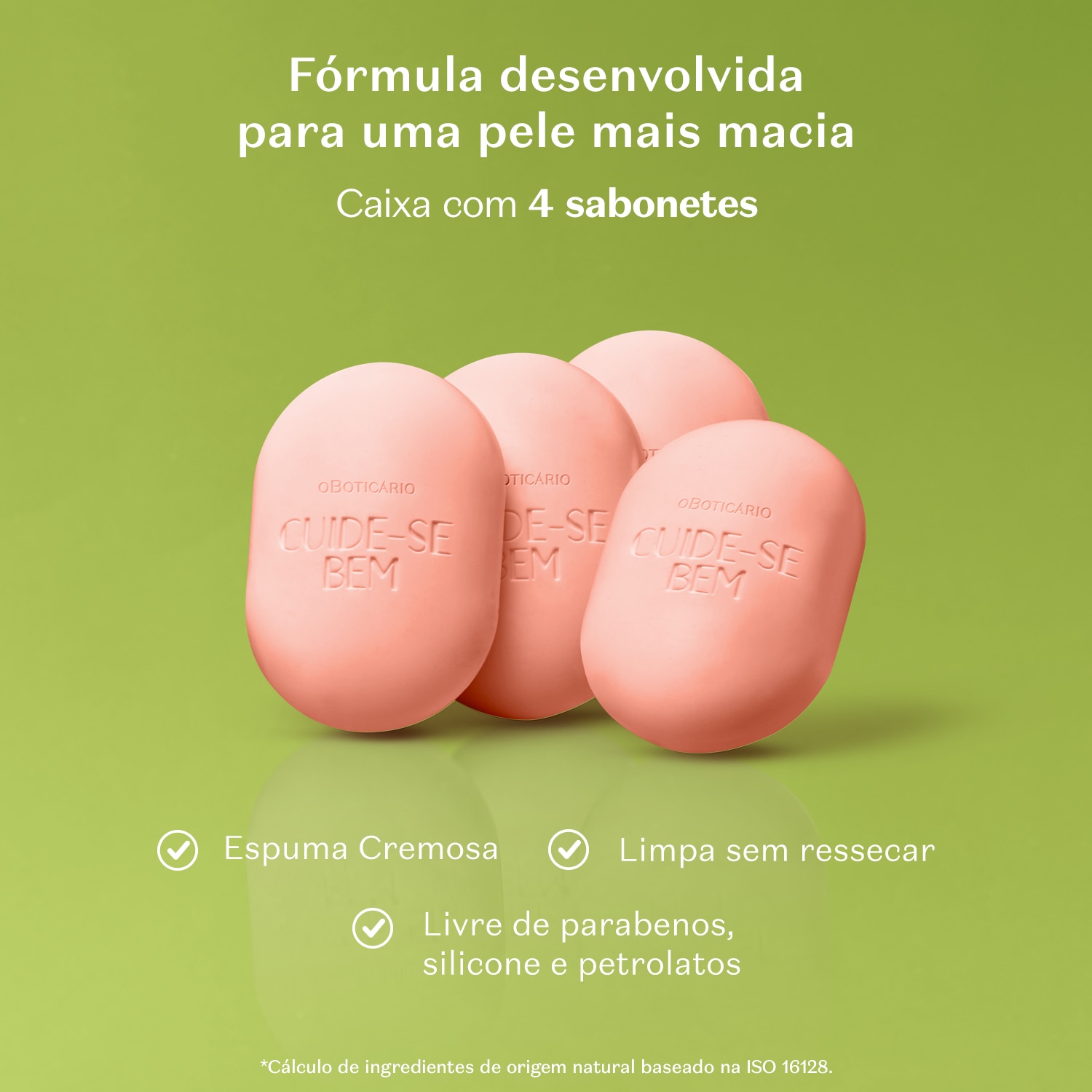 Sabonete em Barra Cuide-Bem Pessegura 4x80g