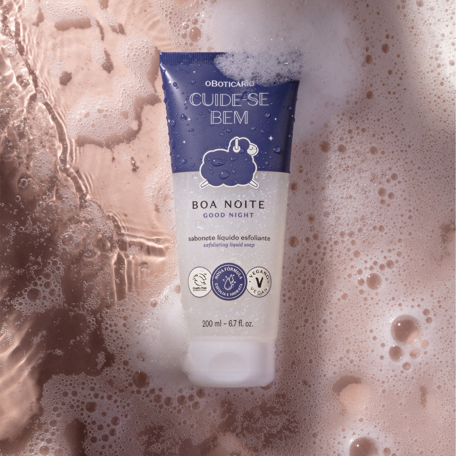 Sabonete Líquido Esfoliante Cuide-se Bem Boa Noite 200ml