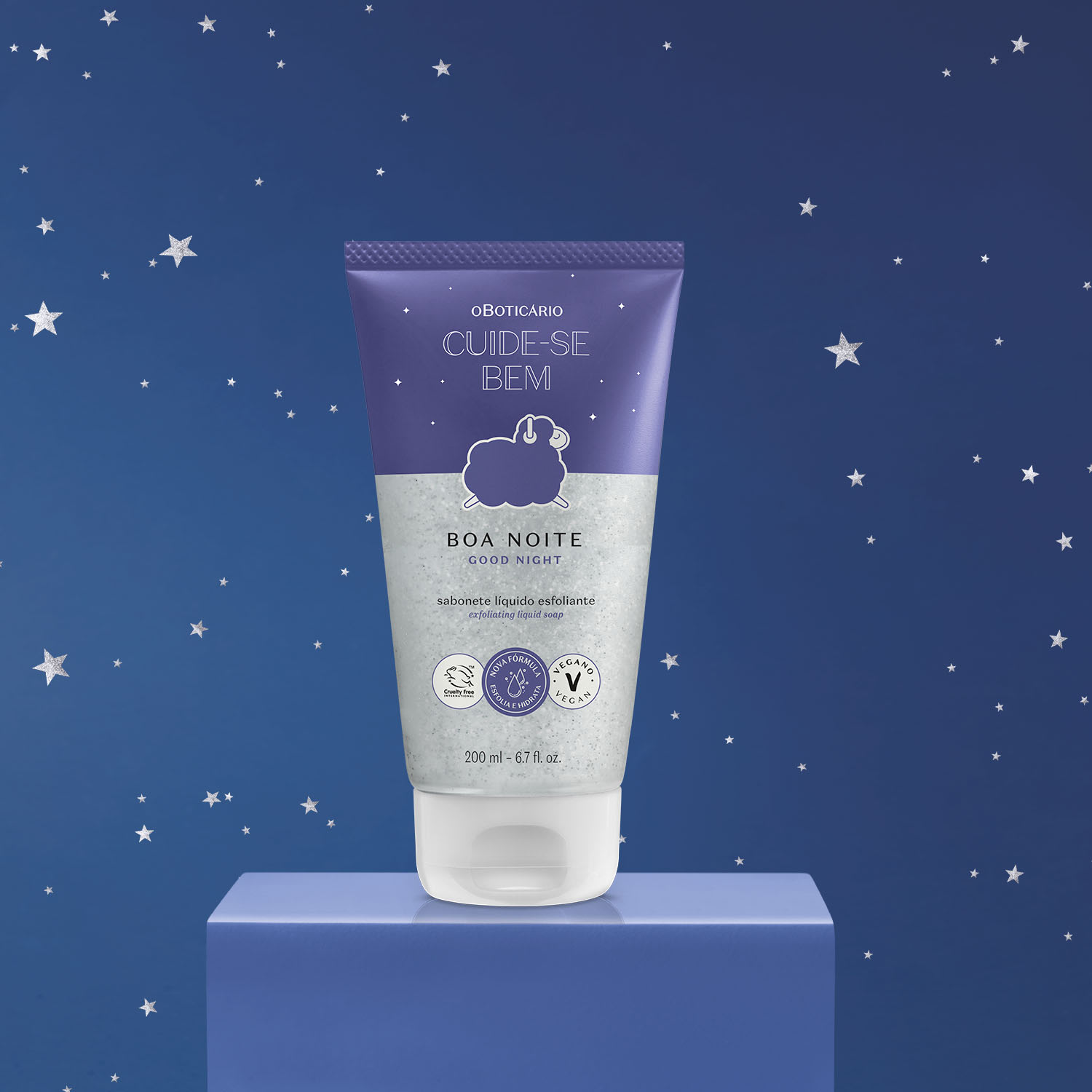 Sabonete Líquido Esfoliante Cuide-se Bem Boa Noite 200ml