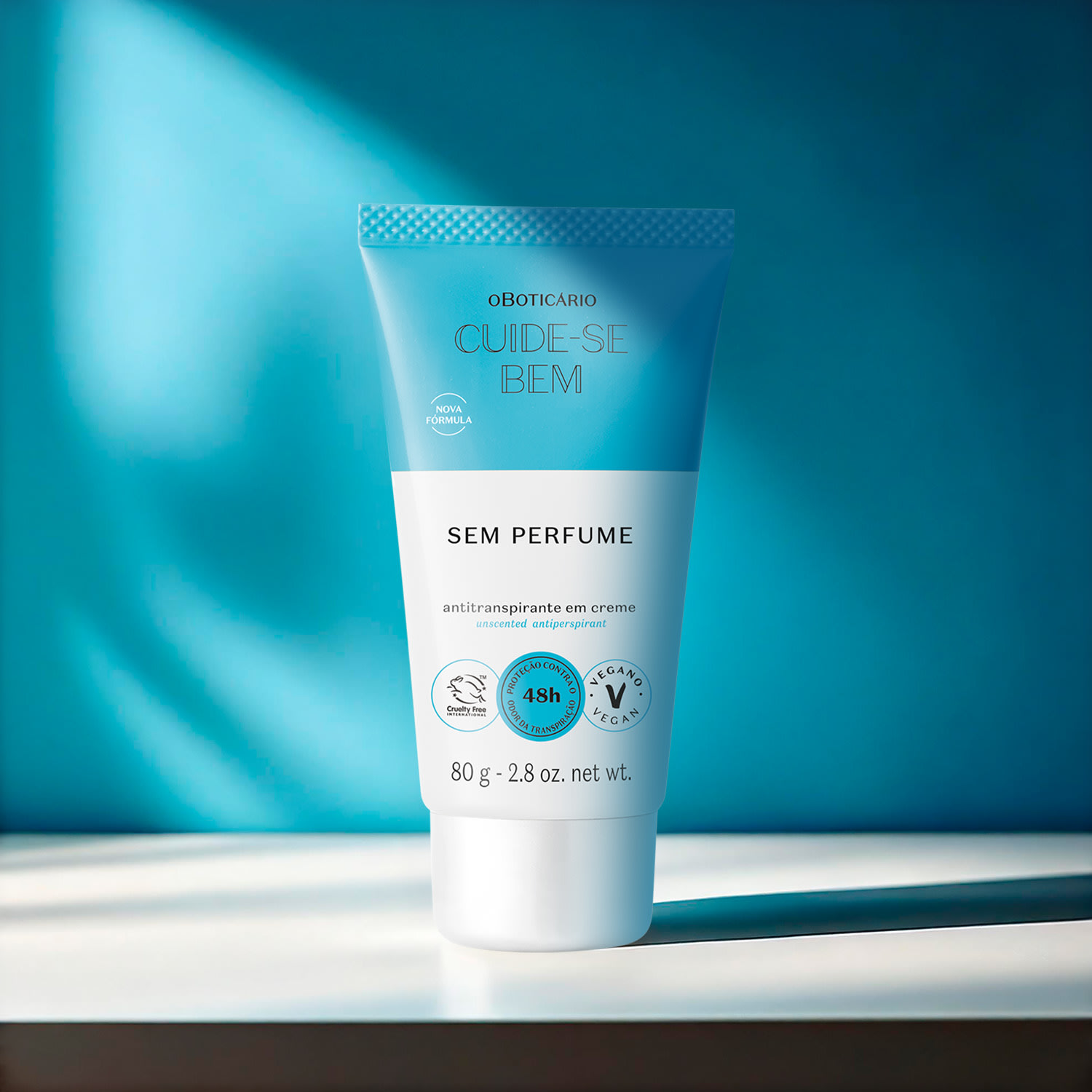 Antitranspirante Em Creme Sem Perfume Cuide-se Bem 80g