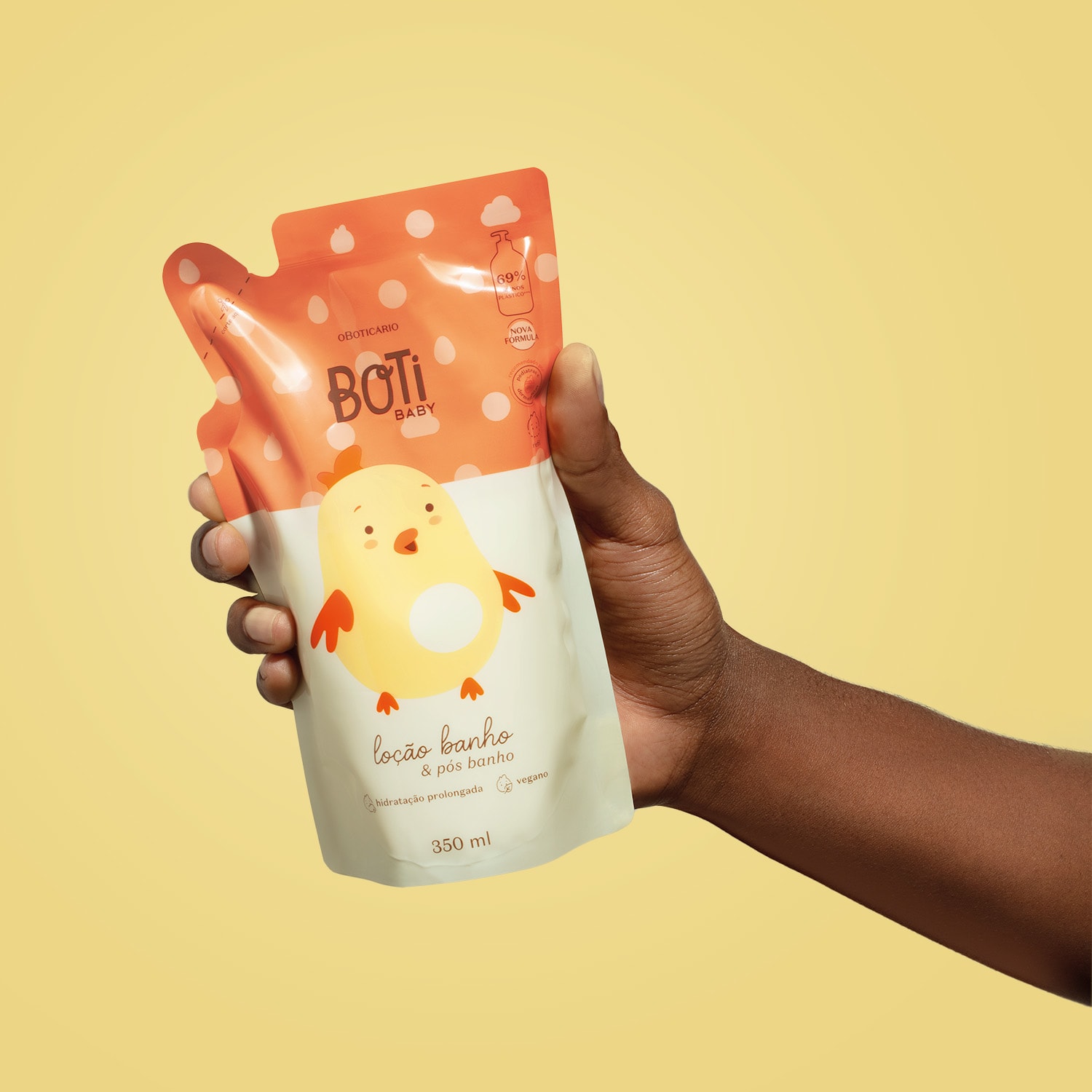 Refil Loção Hidratante Banho e Pós-Banho Boti Baby 350ml