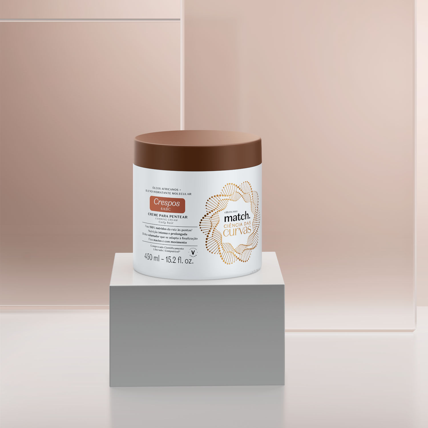 Máscara Capilar Hidratante Match Ciência das Curvas Crespos 350g