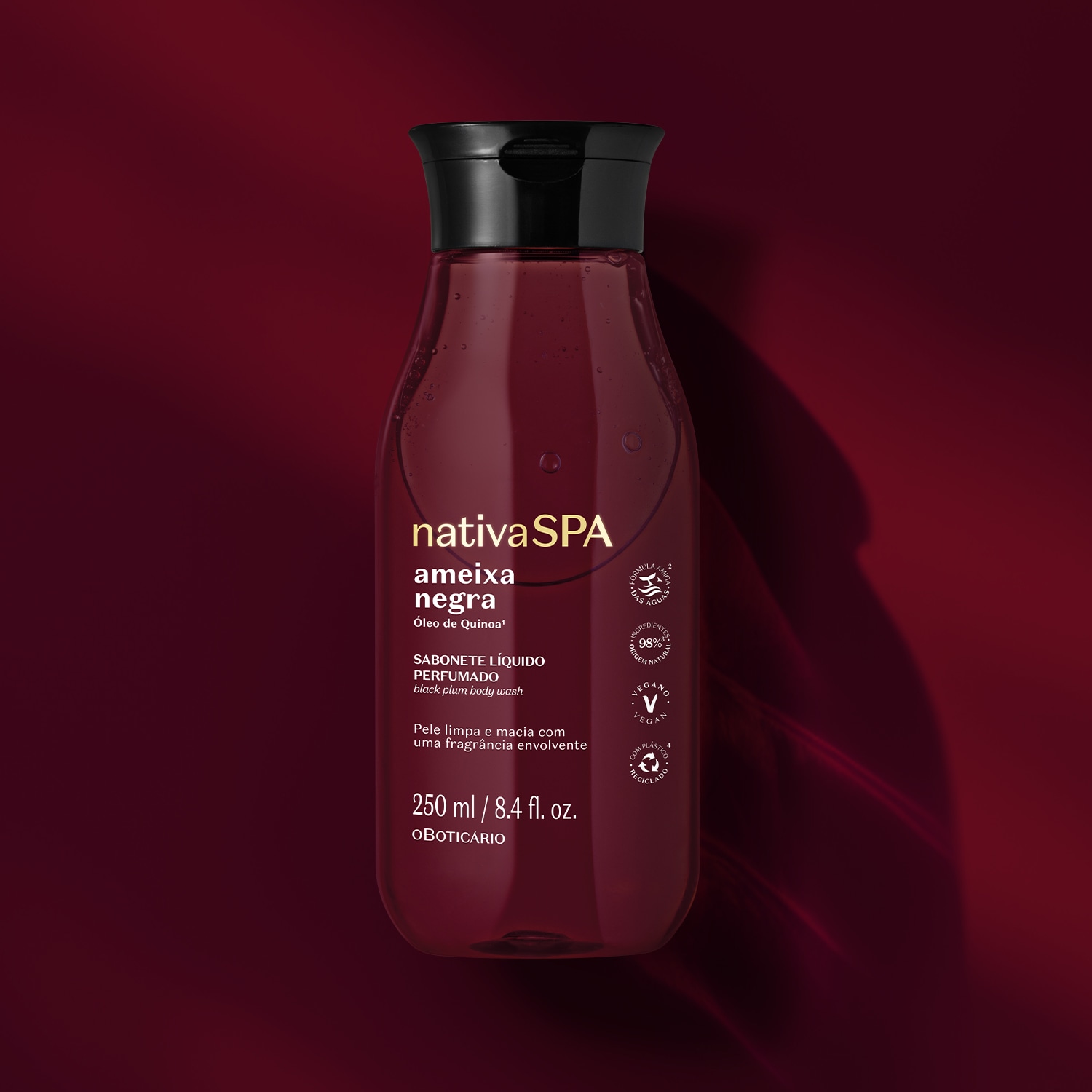Sabonete Líquido Perfumado Nativa Spa Ameixa Negra 250ml
