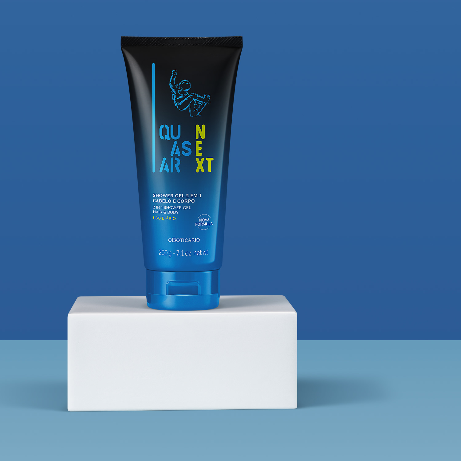 Shower Gel Infantil 2 em 1 Cabelo e Corpo Quasar Next 200g