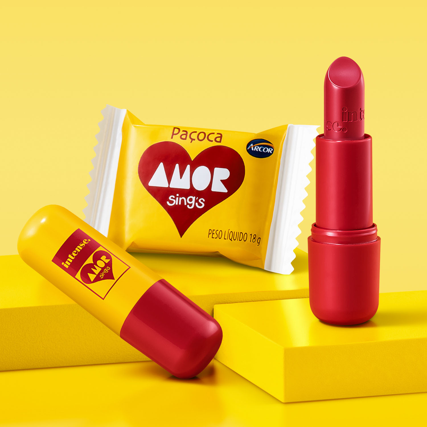 Batom Cremoso Vermelho Intense By Amor 3,8g