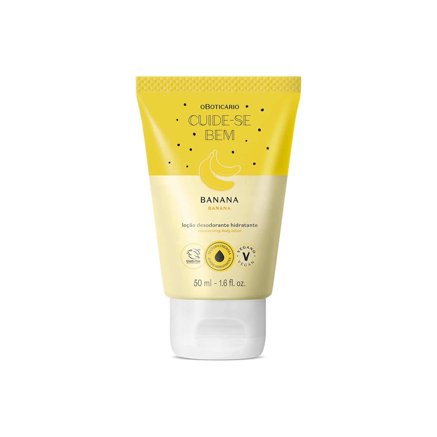 Loção Desodorante Hidratante Cuide - se Bem Feira Banana 50ml Loção Desodorante Hidratante Cuide - se Bem Feira Banana 50ml