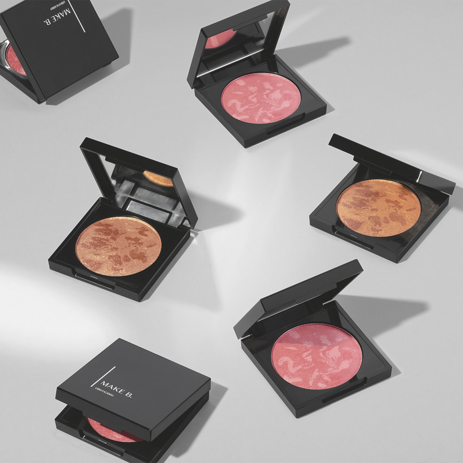 Blush Iluminador Make B. Marble Shine Gold 8g