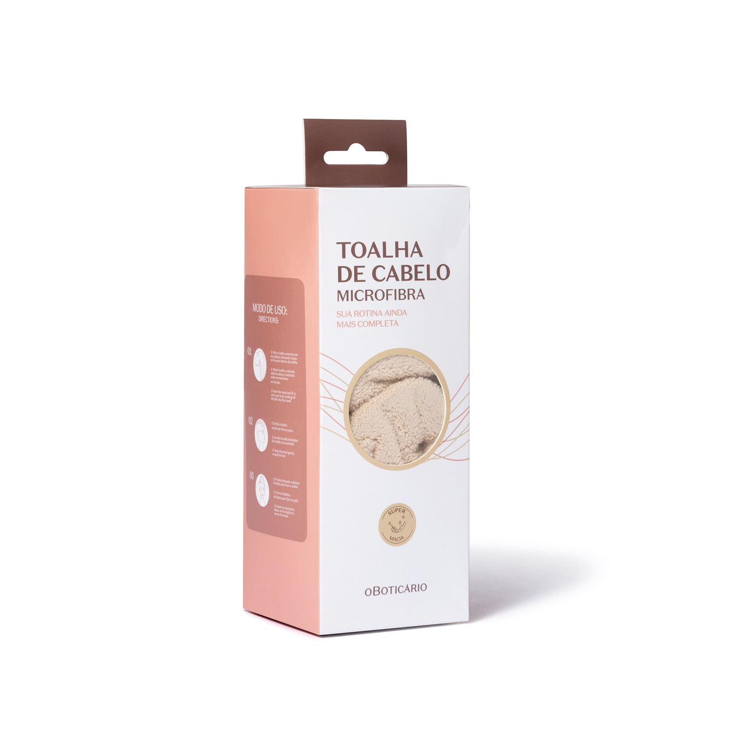Toalha de Cabelo Microfibra O Boticário