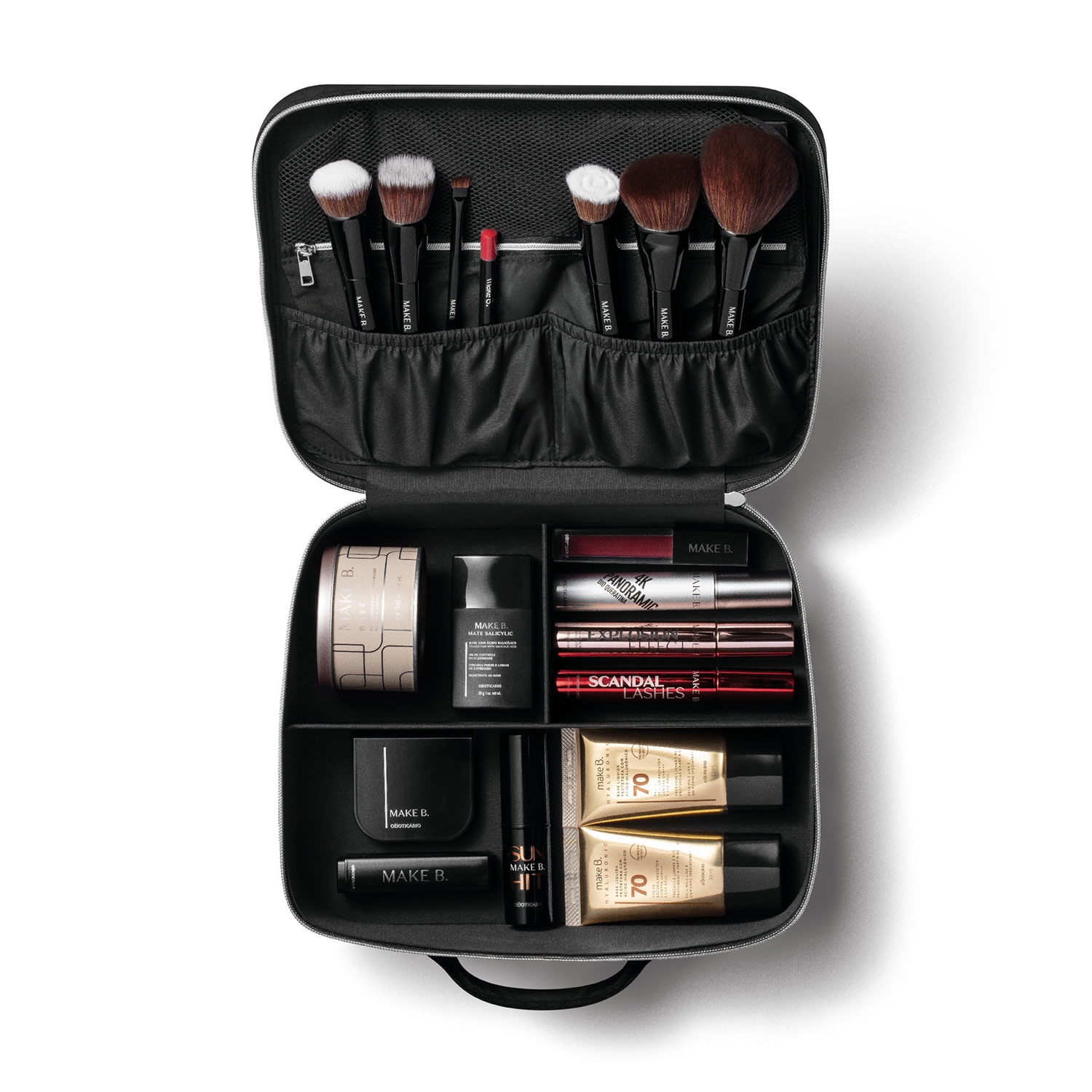 Maleta de Maquiagem Preta Make B.