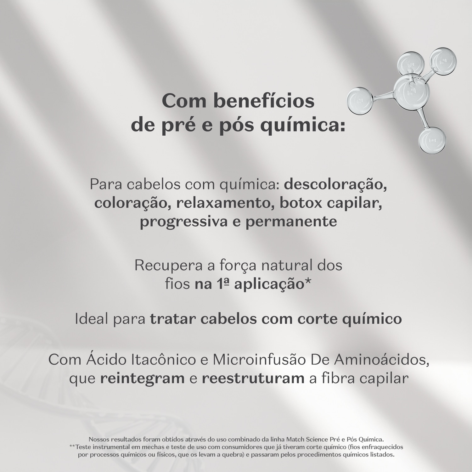 Máscara Capilar Match Science Pré e Pós-Química 250g