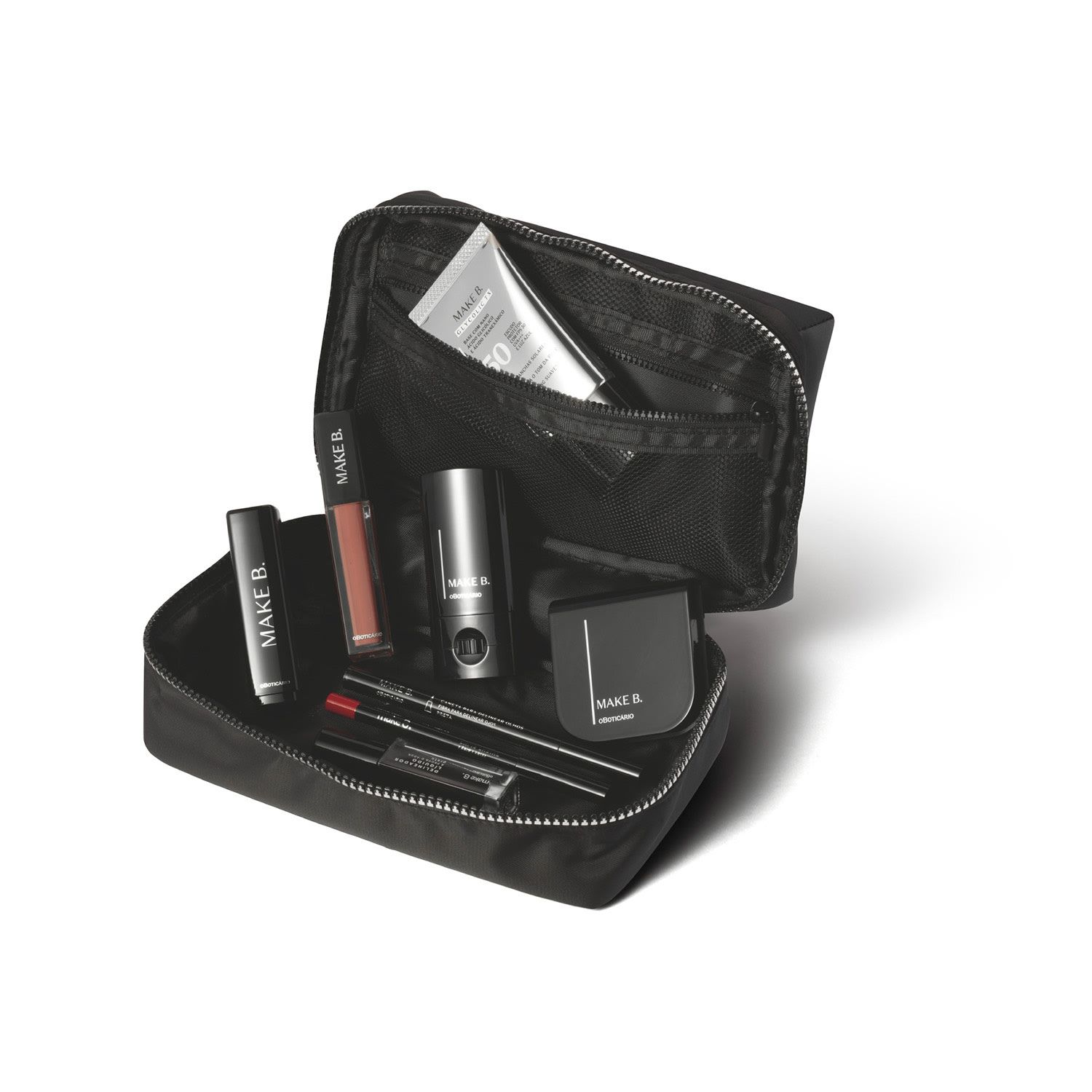 Nécessaire Preta Com Alça Make B.