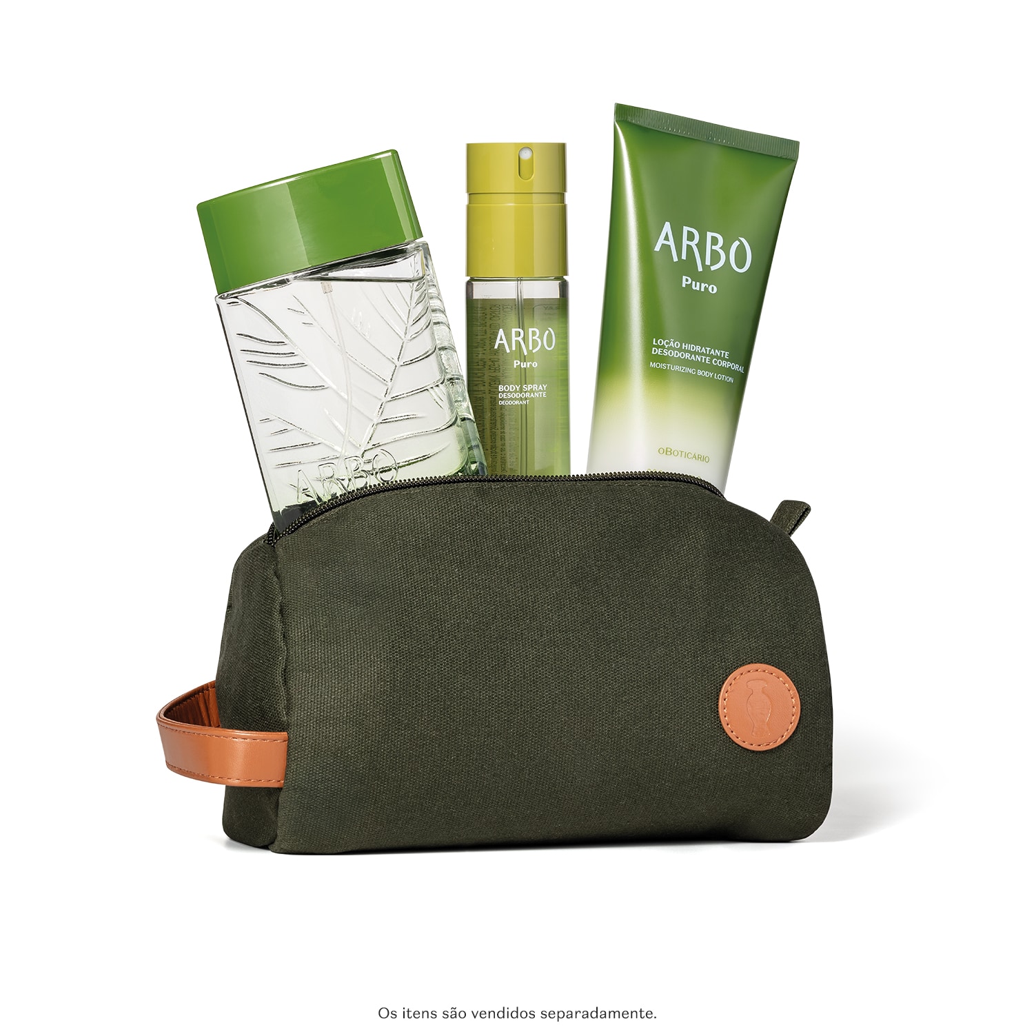 Nécessaire Verde com Alça Arbo