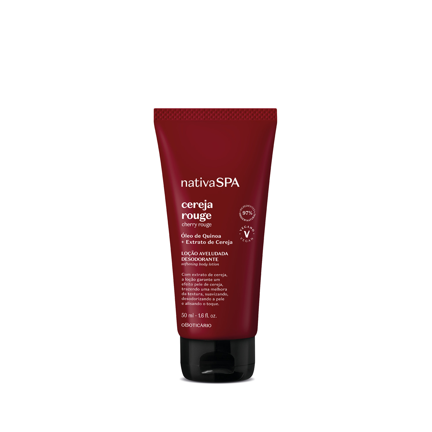 Loção Corporal Aveludada Desodorante Nativa Spa Cereja Rouge 50ml Loção Corporal Aveludada Desodorante Nativa Spa Cereja Rouge 50ml
