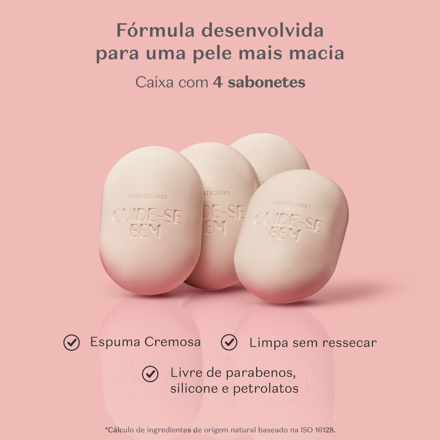 Sabonetes Em Barra Cuide-se Bem Doçura na Pessegura 4x80g