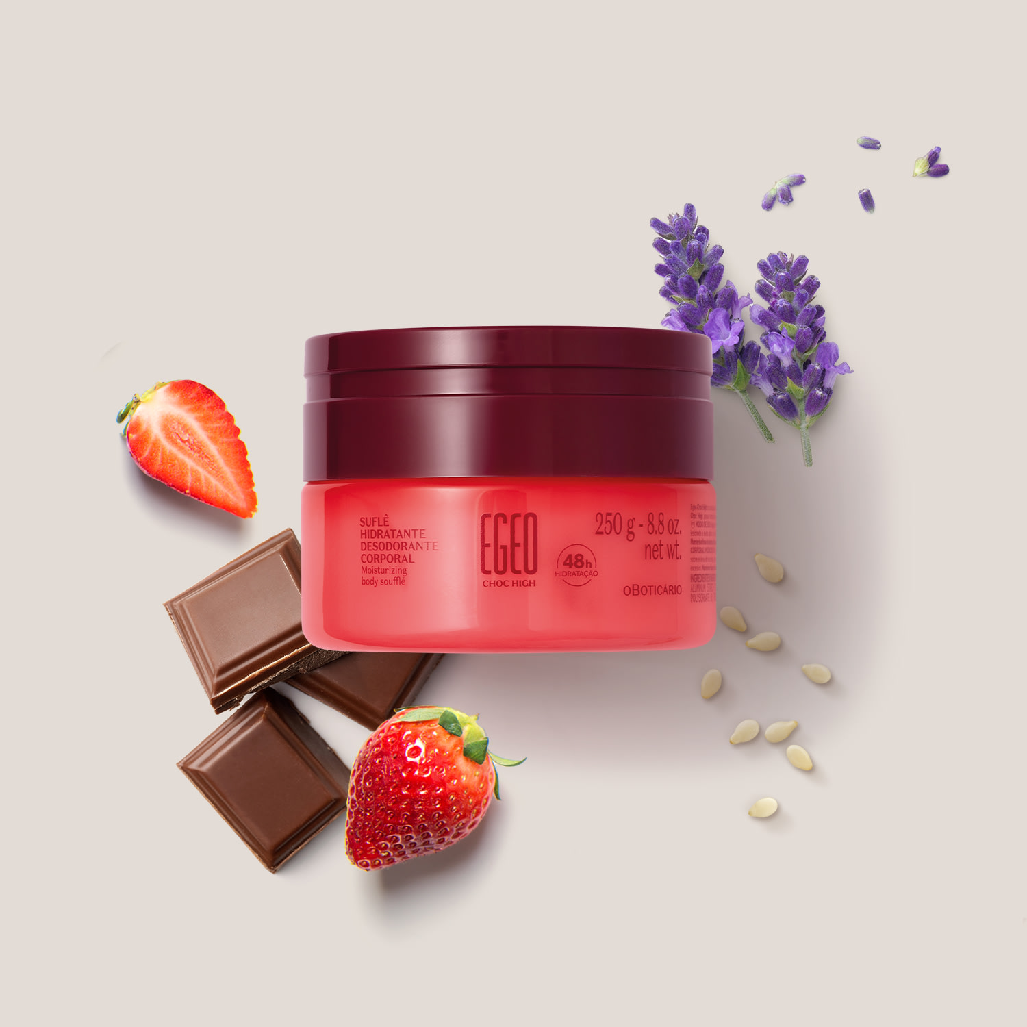 Suflê Hidratante Desodorante Corporal Egeo High 250g