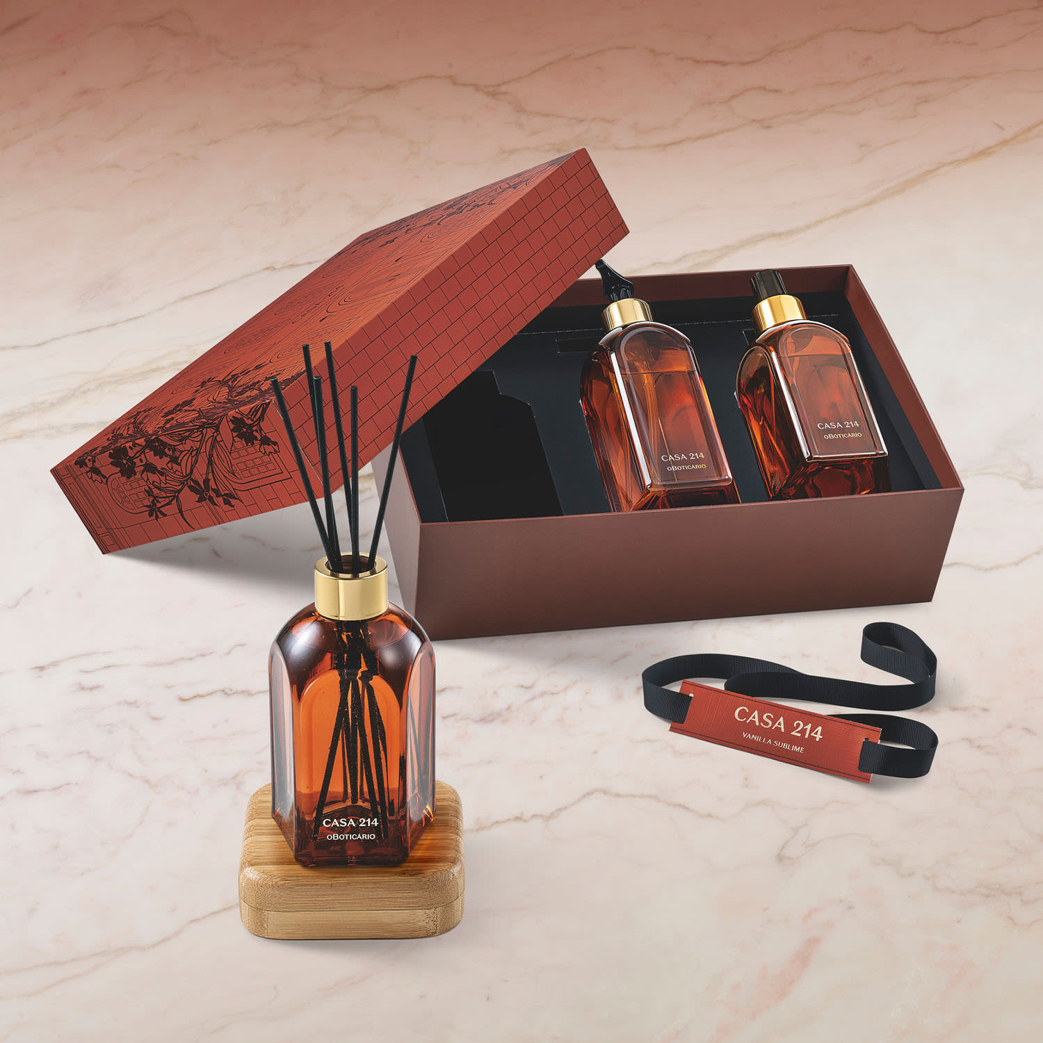 Kit Presente Casa 214 Vanilla Sublime (3 itens)