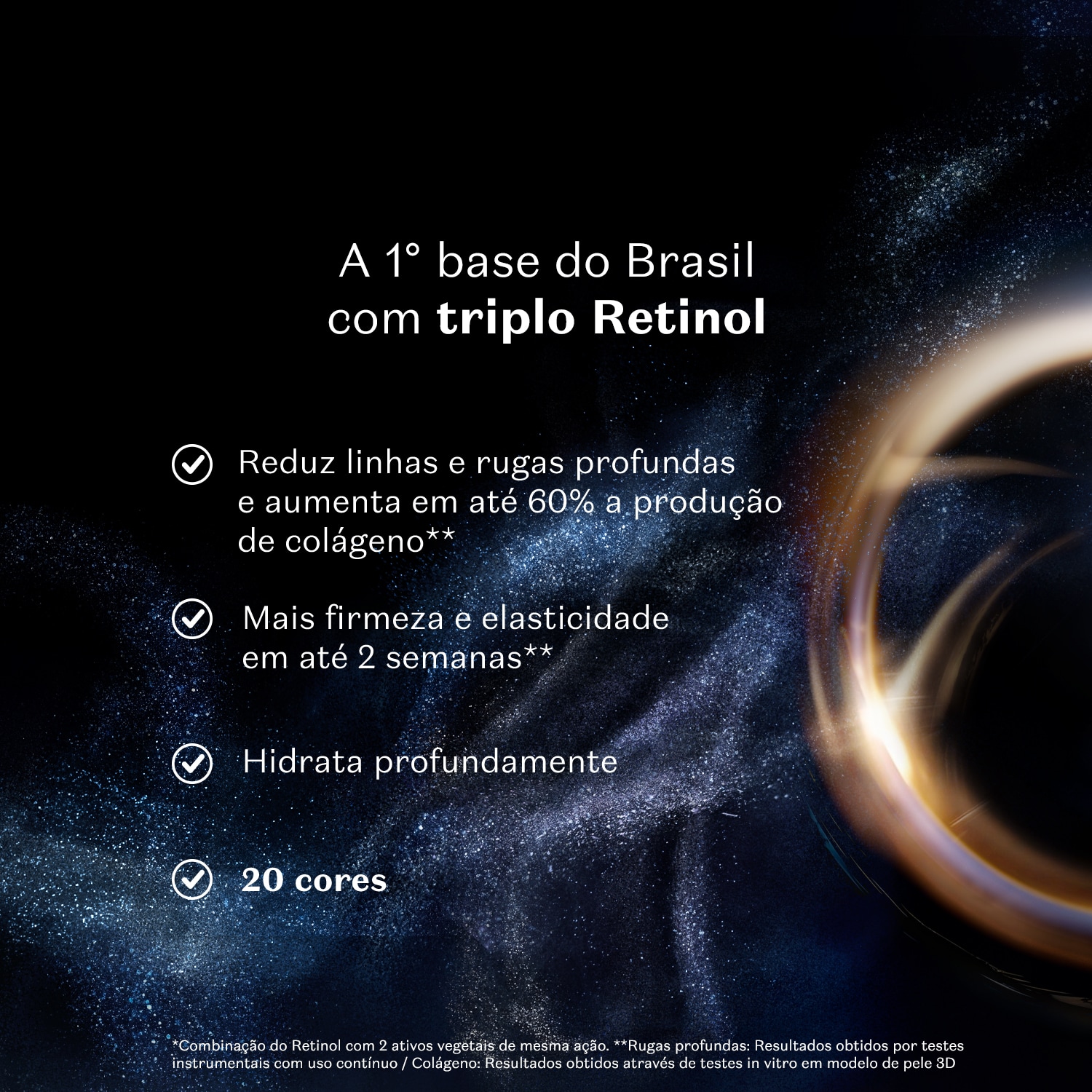 Base Líquida FPS80 Make B. Retinol³ H+ Cor 285N 26g