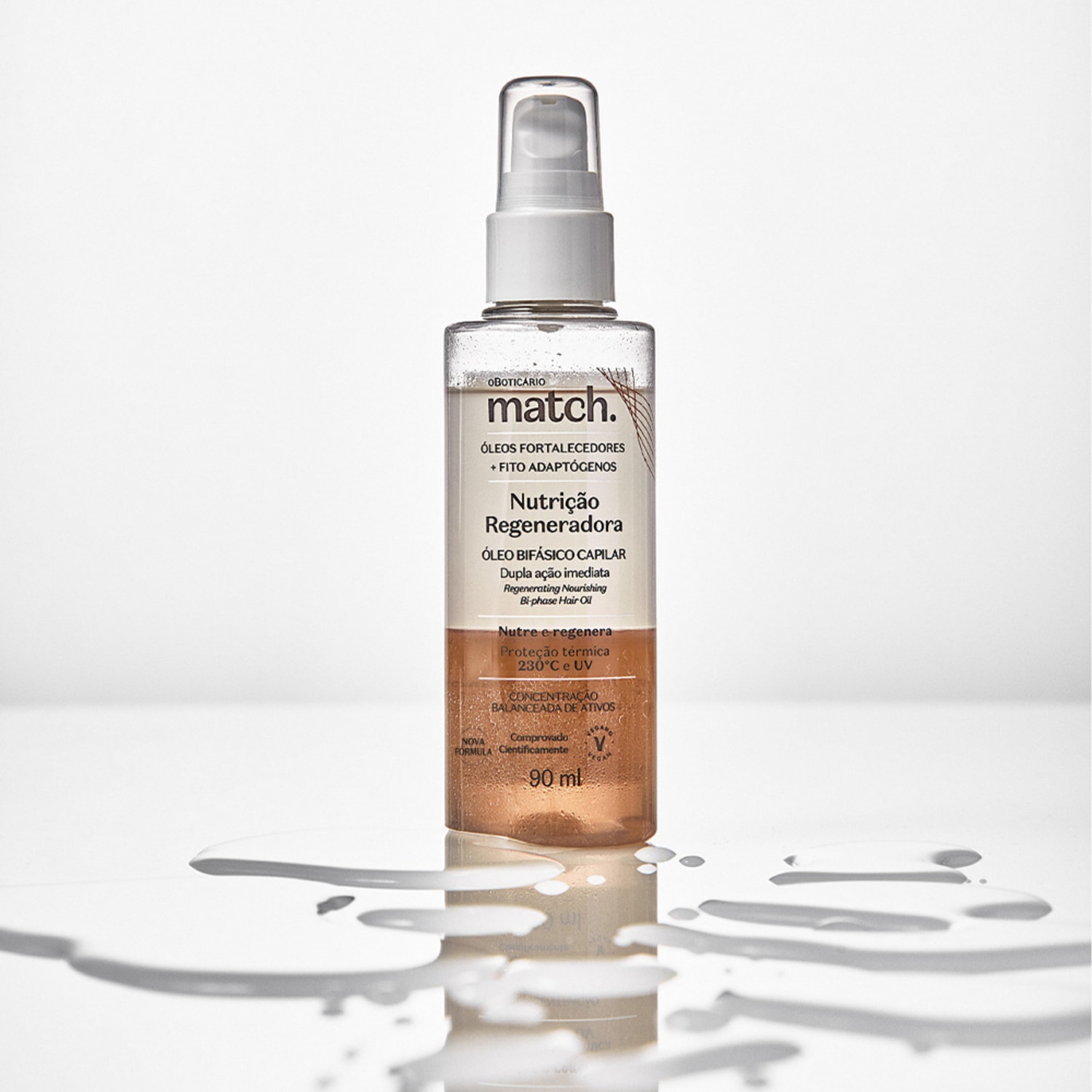 Óleo Bifásico Capilar Match Nutrição Regeneradora 90ml