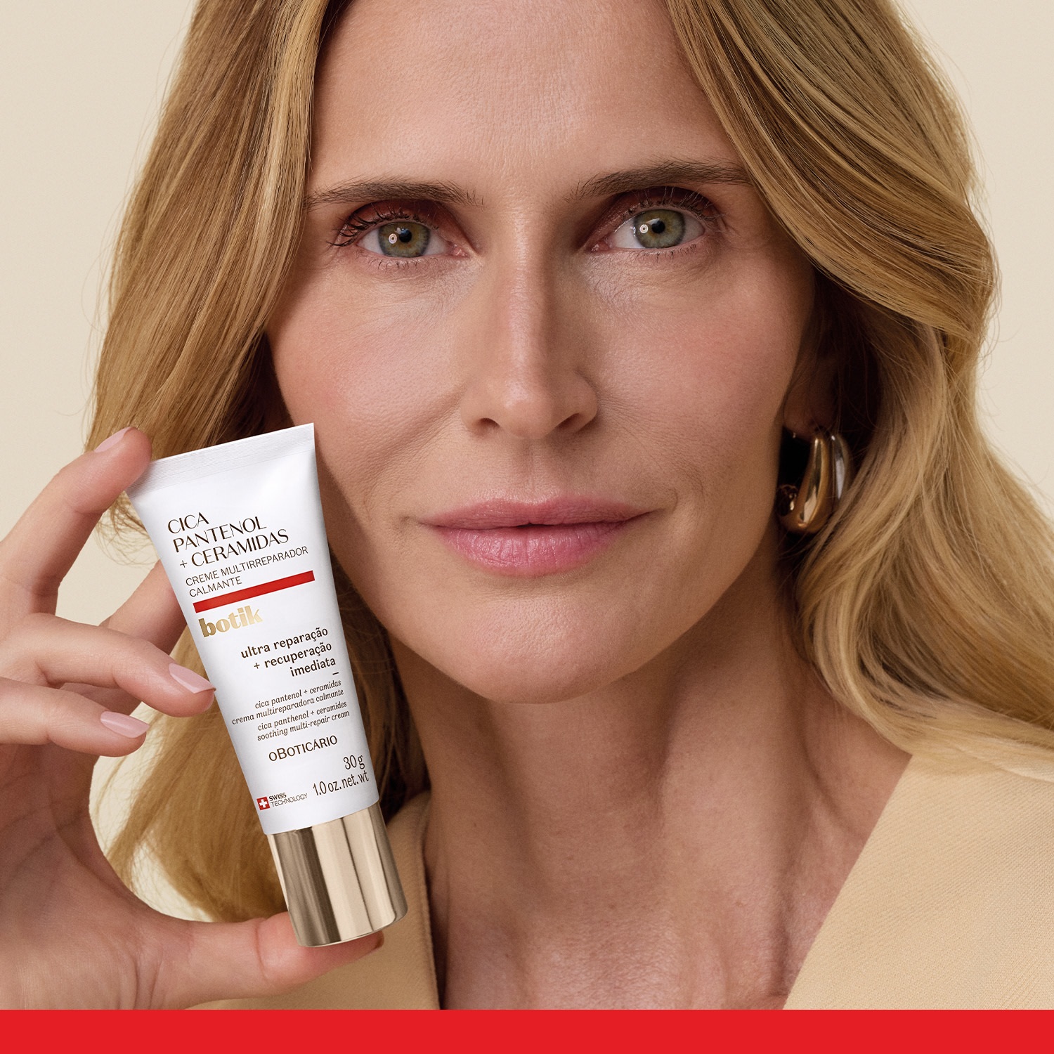 Creme Facial Multirreparador Calmante Botik Cica Pantenol E Ceramidas 30g