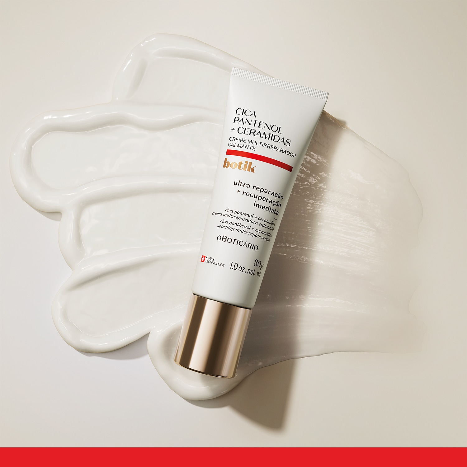 Creme Facial Multirreparador Calmante Botik Cica Pantenol E Ceramidas 30g