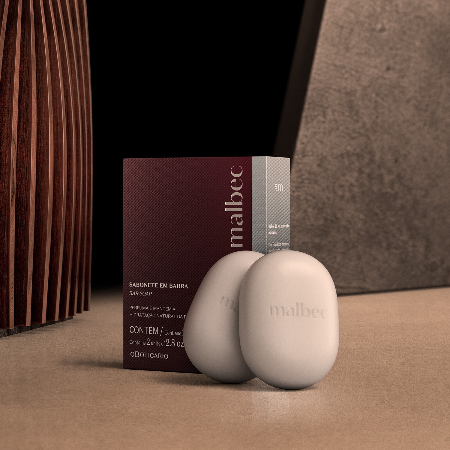 Sabonete em Barra Malbec 2x80g