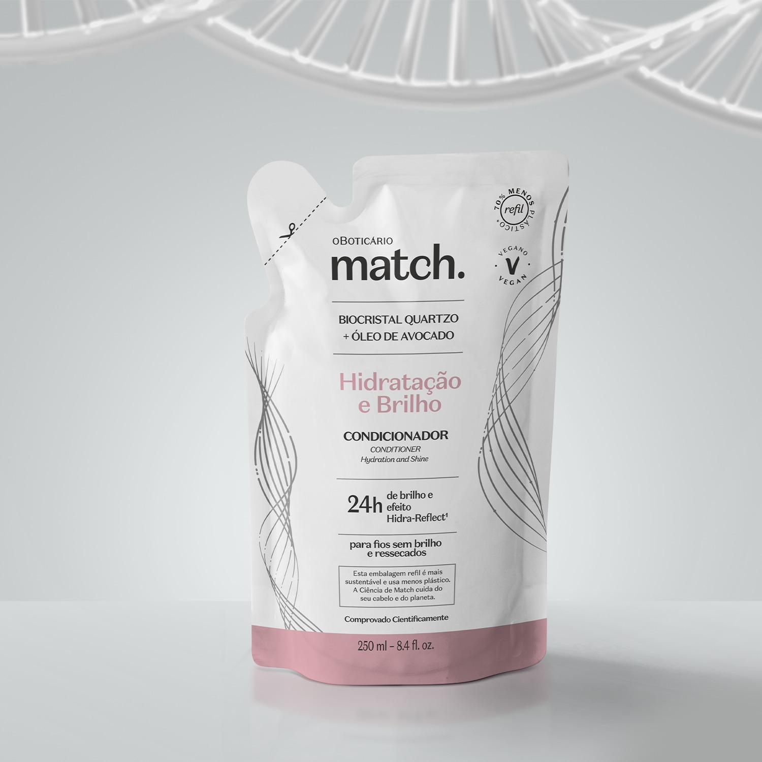 Refil Condicionador Match Hidratação e Brilho 250ml
