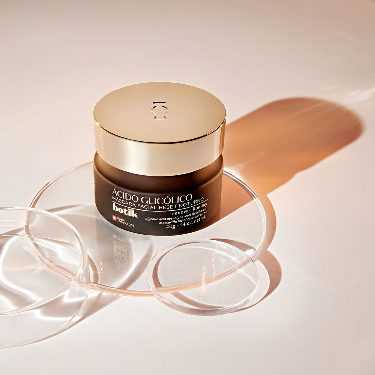 Máscara Facial Reset Noturno Ácido Glicólico Botik 40g