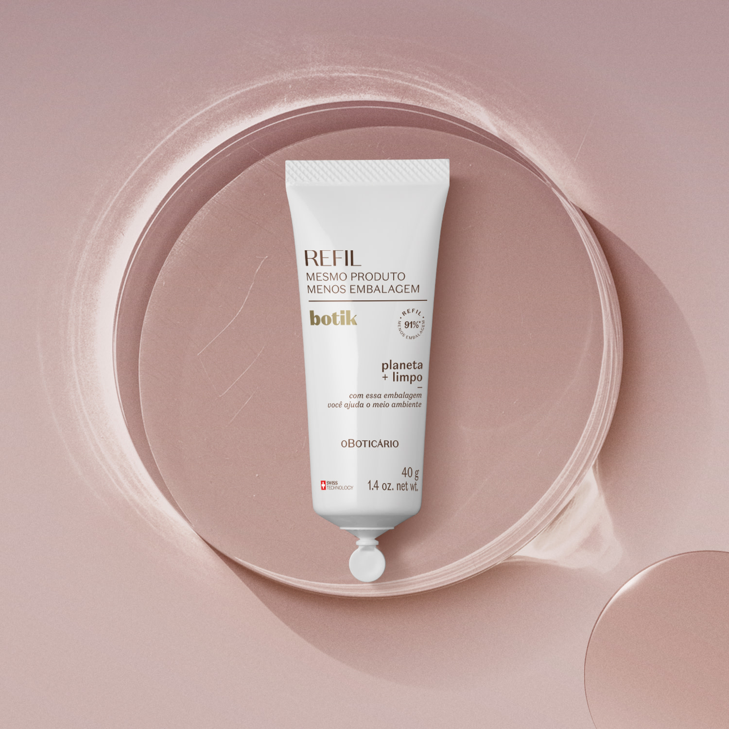 Refil Máscara Facial Reset Noturno Ácido Glicólico Botik 40g