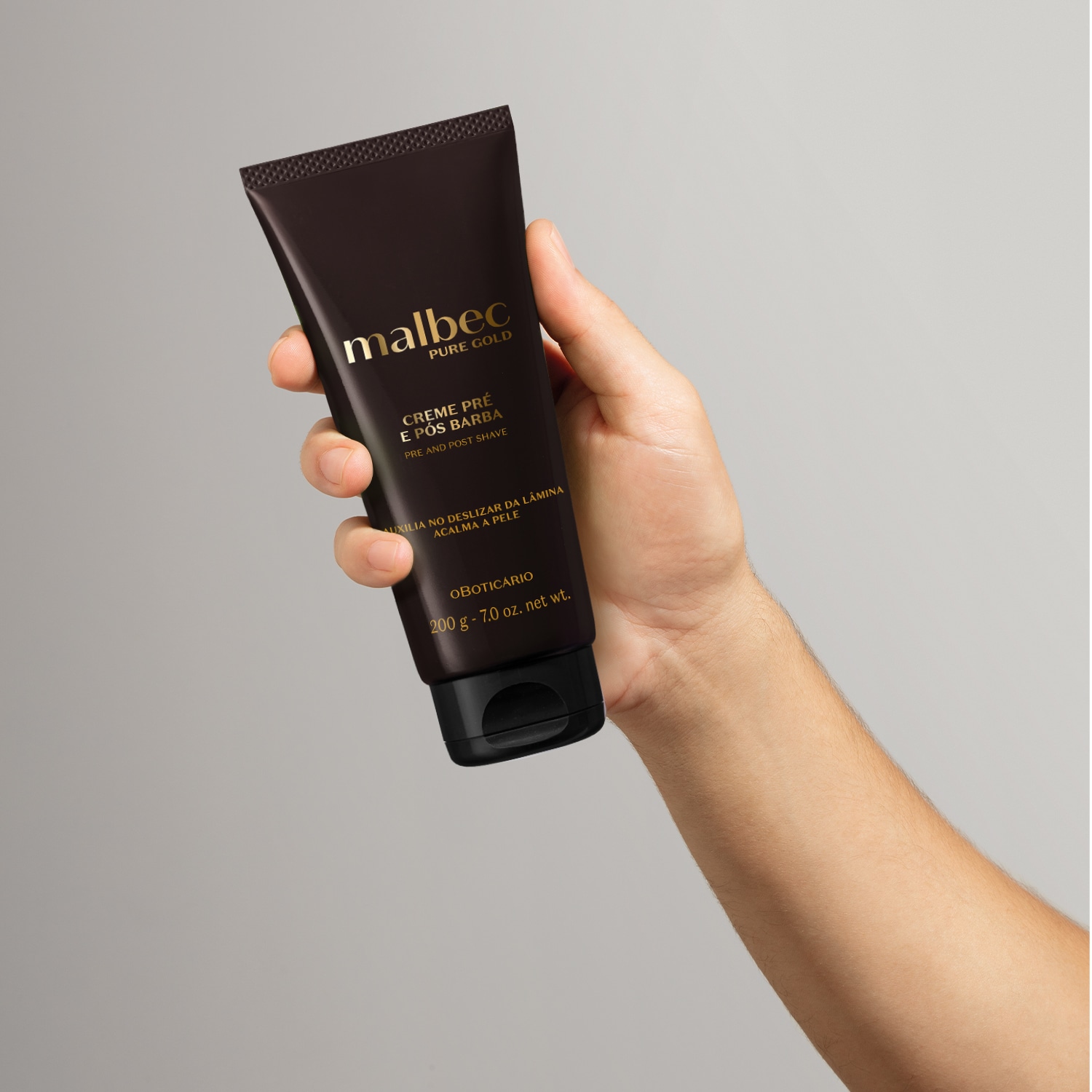 Creme Pré e Pós-Barba Malbec Pure Gold 200g