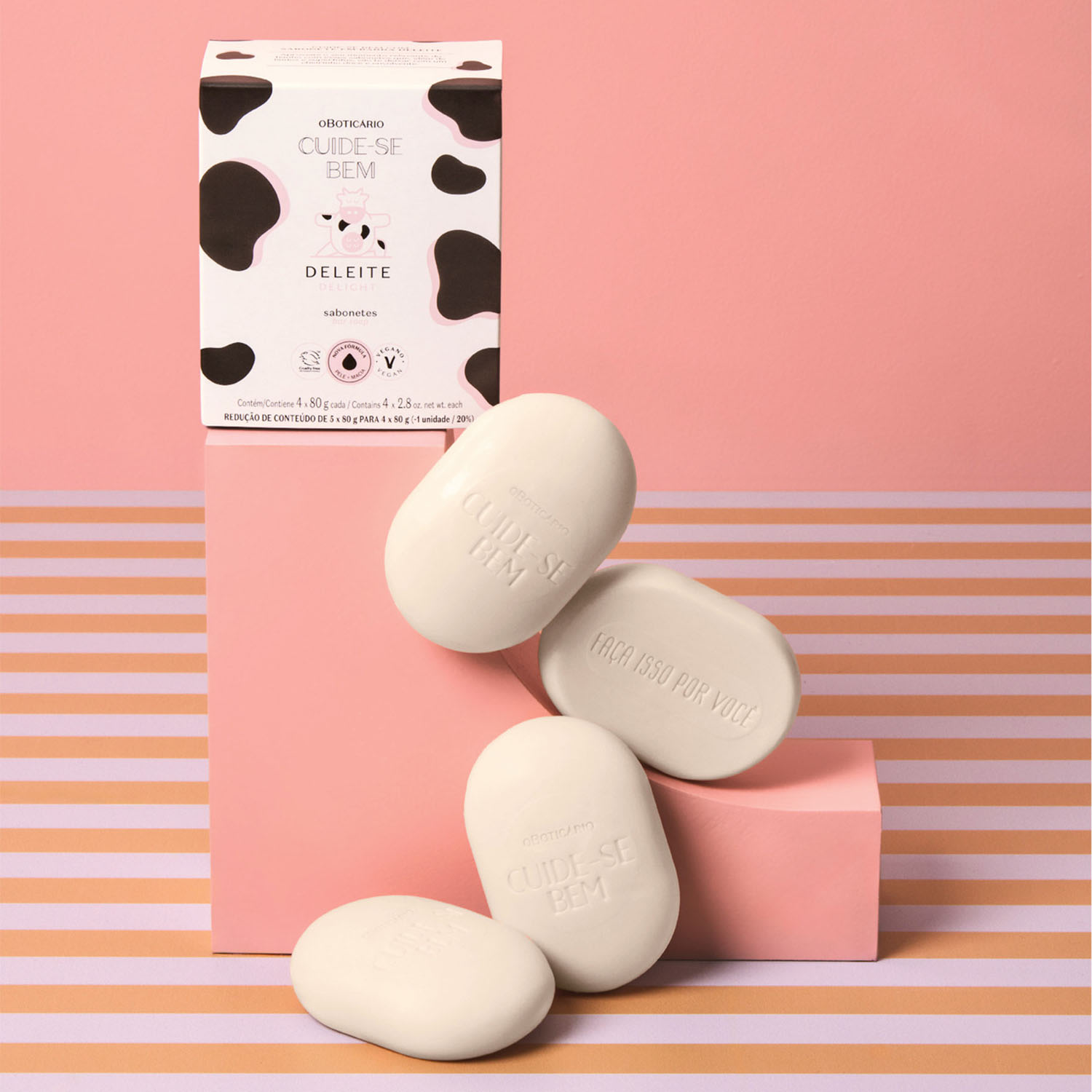 Sabonete Em Barra Cuide-Bem Deleite 4x80g
