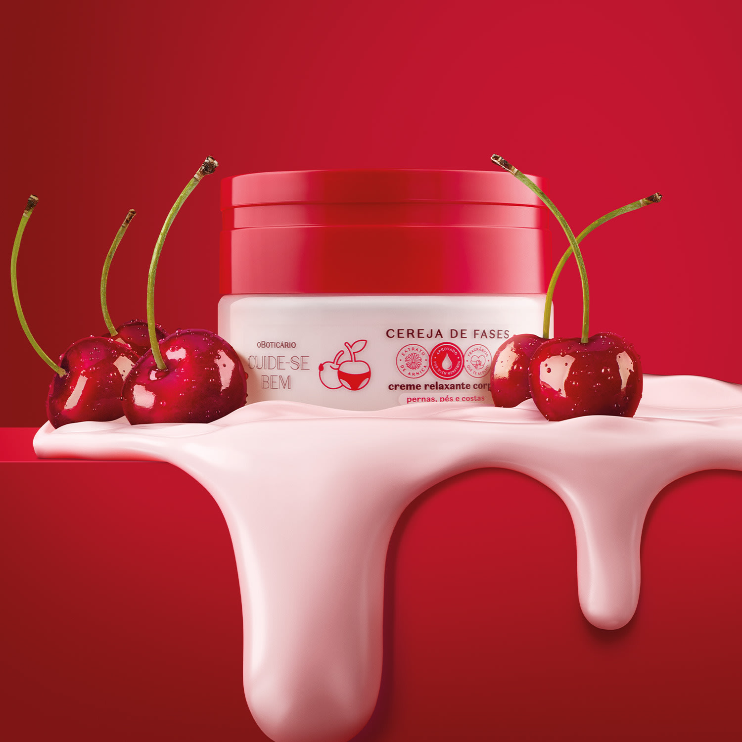 Creme Relaxante Corporal Cuide-se Bem Cereja De Fases 200g