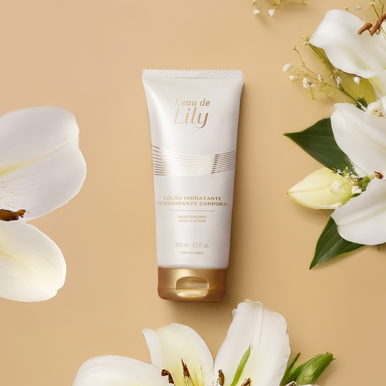 Loção Hidratante Desodorante Corporal L’eau de Lily 200ml