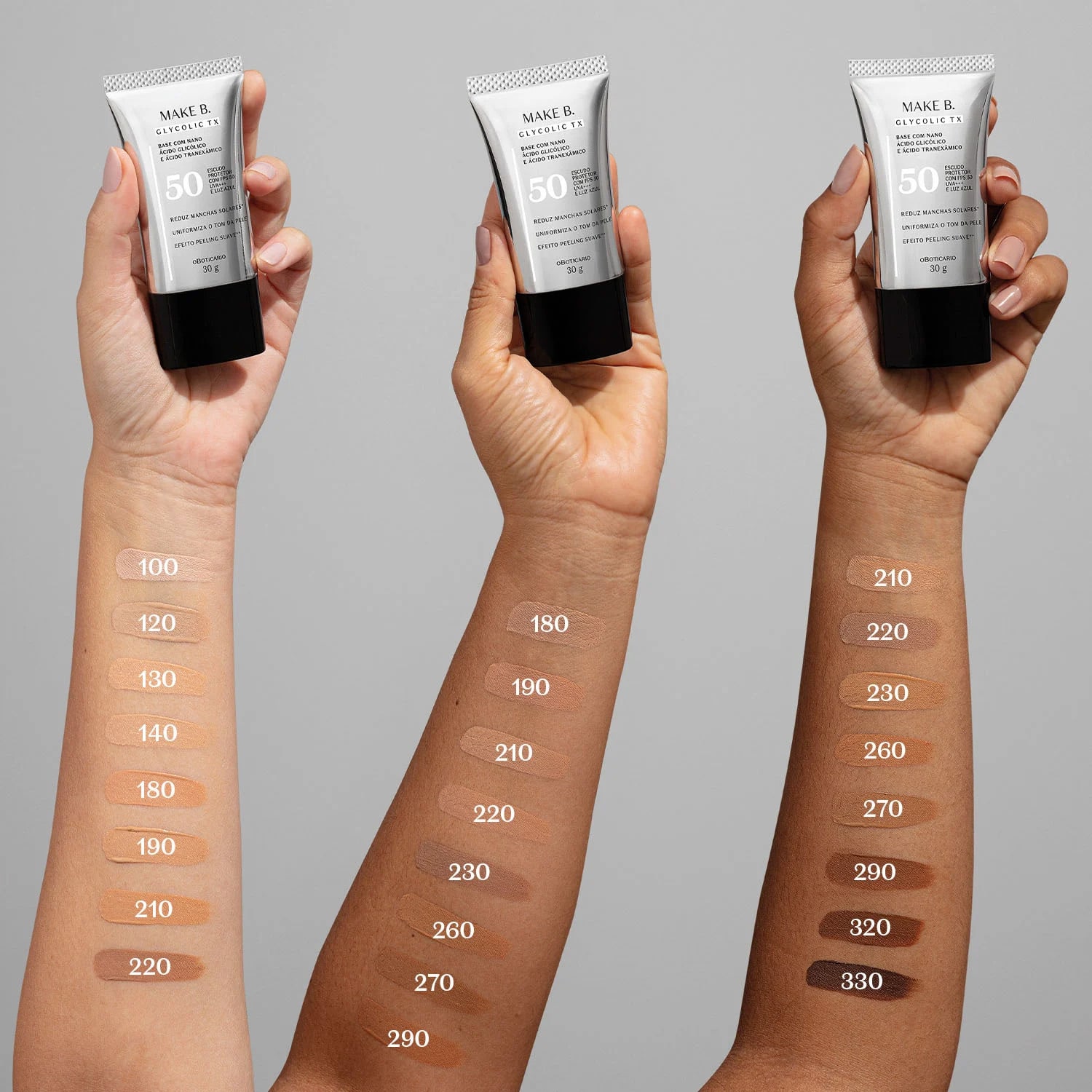 Base Líquida Make B. Glycolic TX Cor 220 30g