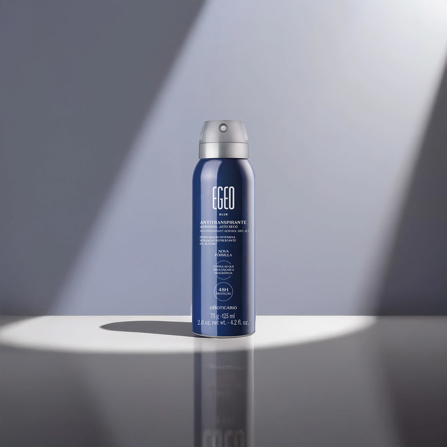 Kit Desodorante Antitranspirante Aerosol Egeo Blue 2x75g/125ml