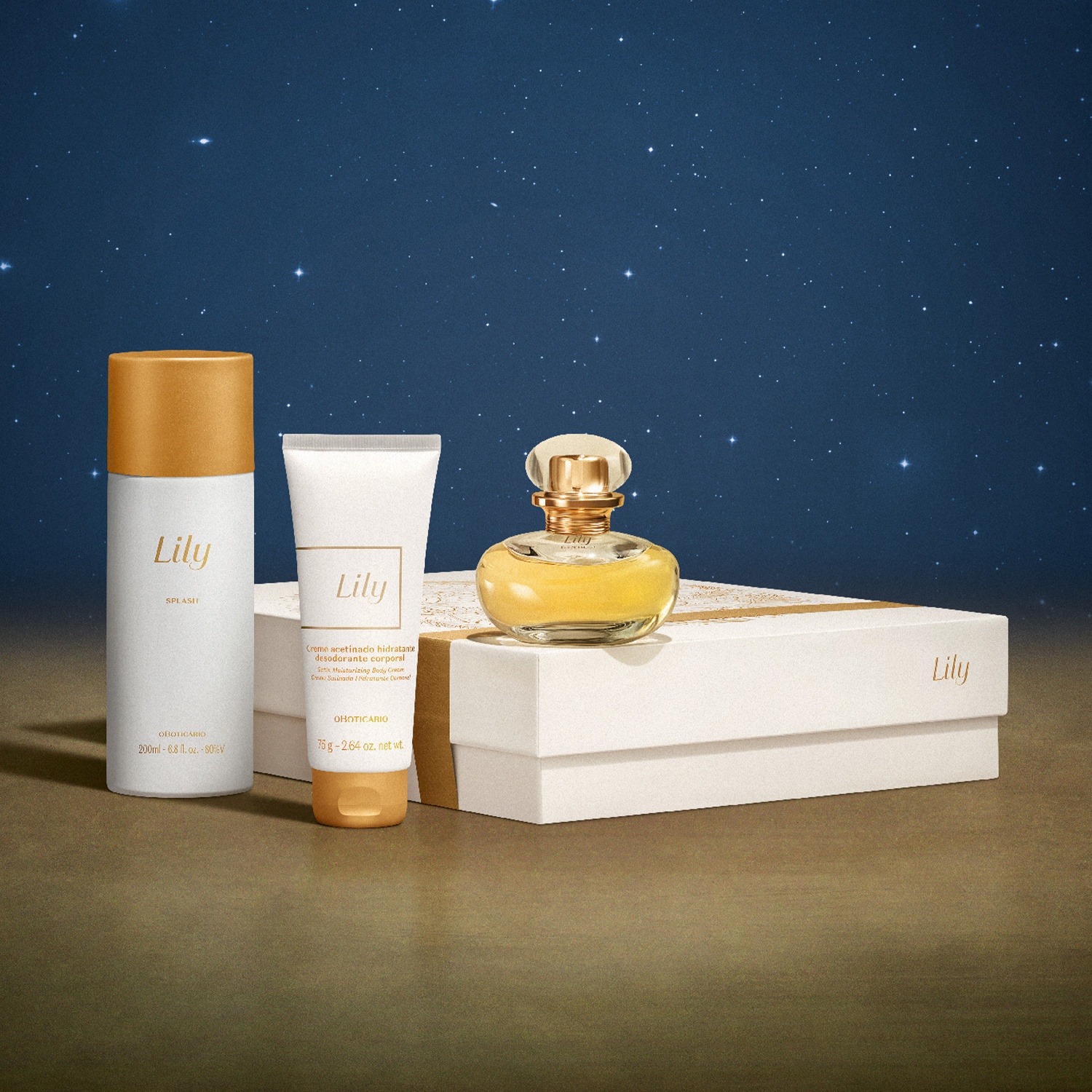 Kit Presente Natal Lily (3 itens)