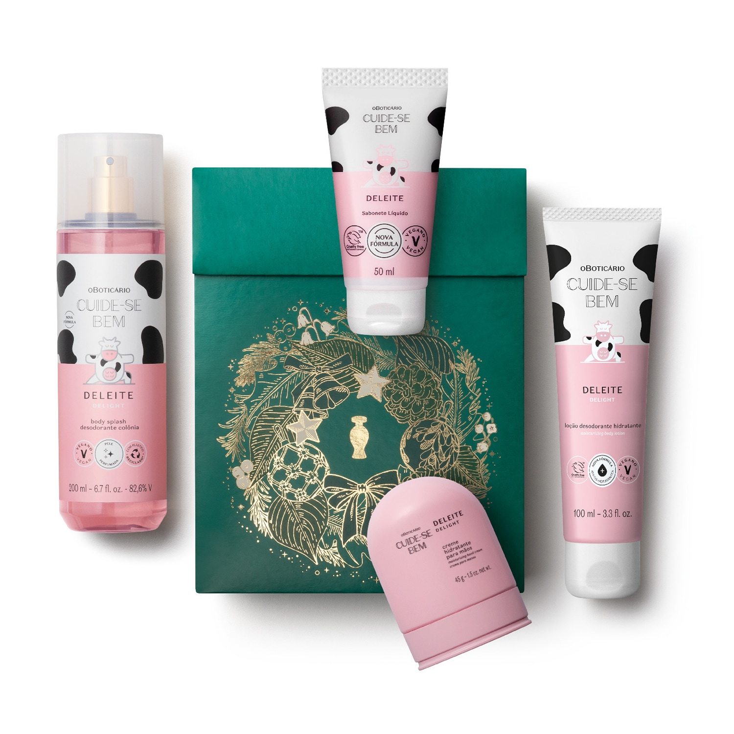 Kit Presente Natal Cuide-Se Bem Deleite (4 itens)